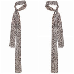 ABBA Femme Agnetha Faltskong 1970s Écharpe à Imprimé Léopard Accessoire Vintage