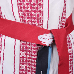 ABBA Femme Anni-Frid Lyngstad 1970s Chemise Rouge et Blanche Costume Vintage