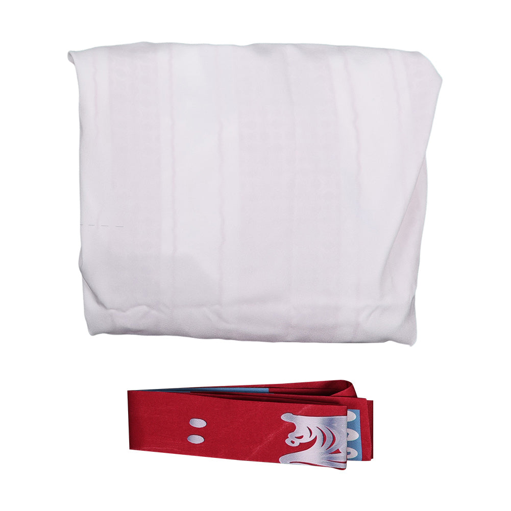 ABBA Femme Anni-Frid Lyngstad 1970s Chemise Rouge et Blanche Costume Vintage