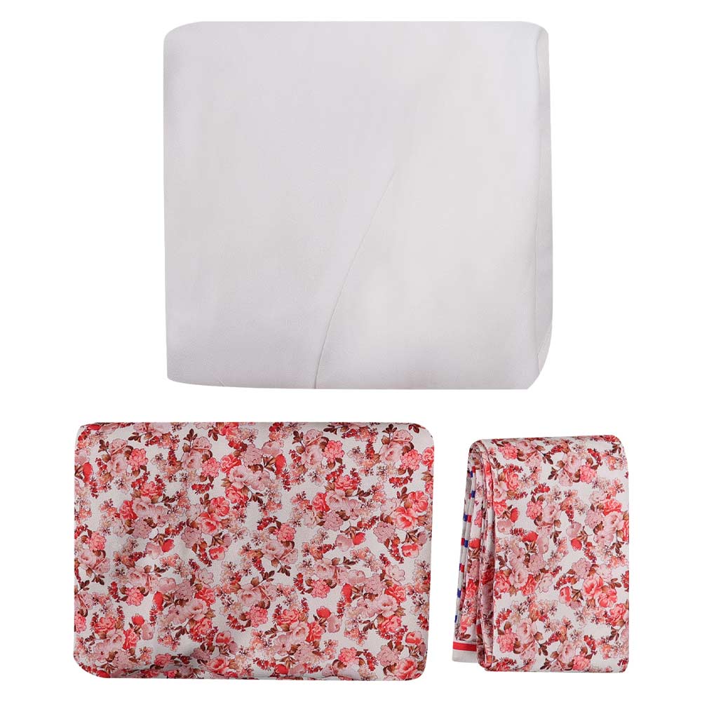 ABBA Femme Anni-Frid Lyngstad 1970s Robe Rose et Blanche Costume Vintage