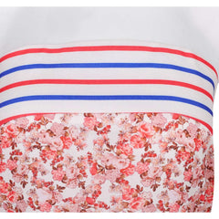 ABBA Femme Anni-Frid Lyngstad 1970s Robe Rose et Blanche Costume Vintage