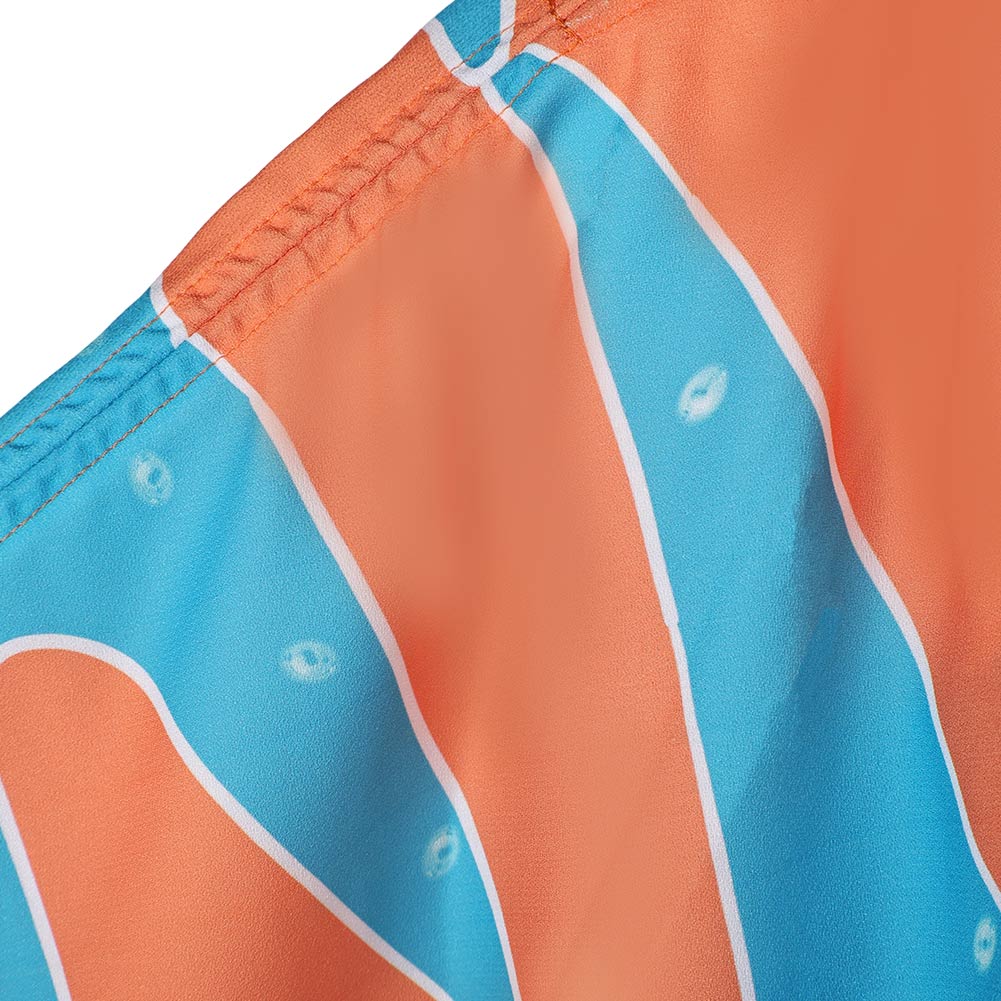 ABBA Femme Anni-Frid Lyngstad 1970s Tenue Bleu-orange Costume Vintage