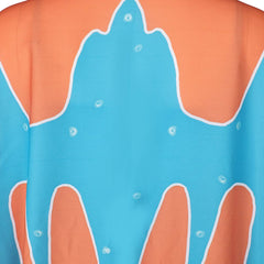 ABBA Femme Anni-Frid Lyngstad 1970s Tenue Bleu-orange Costume Vintage