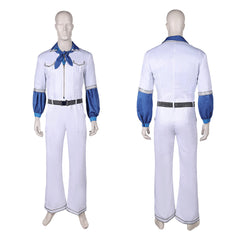 ABBA Homme Benny Anderson 1970S Combinaison Blanche Costume Vintage