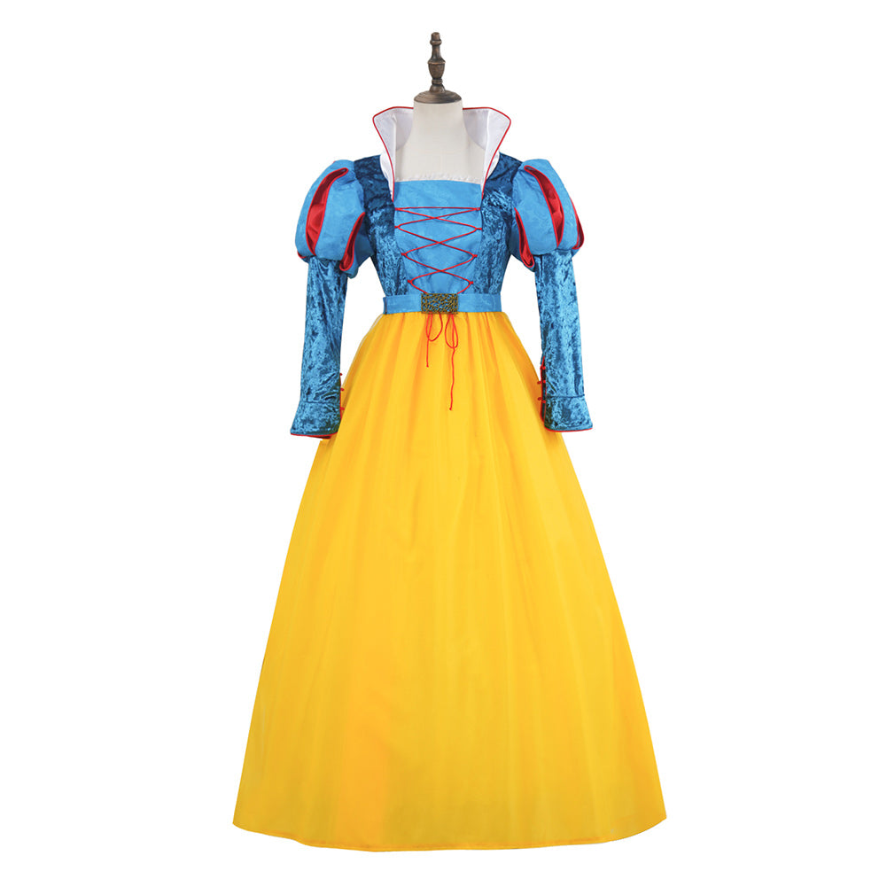 Adulte Blanche Neige Robe avec Cape Cosplay Costume