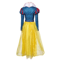 Adulte Blanche Neige Robe+Collier+Bandeau Cosplay Costume