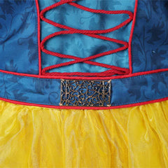 Adulte Blanche Neige Robe+Collier+Bandeau Cosplay Costume