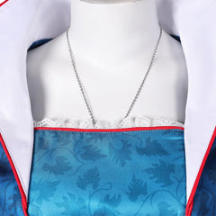 Adulte Blanche Neige(2025) Blanche Neige Robe Bleue+Collier+Bandeau Cosplay Costume