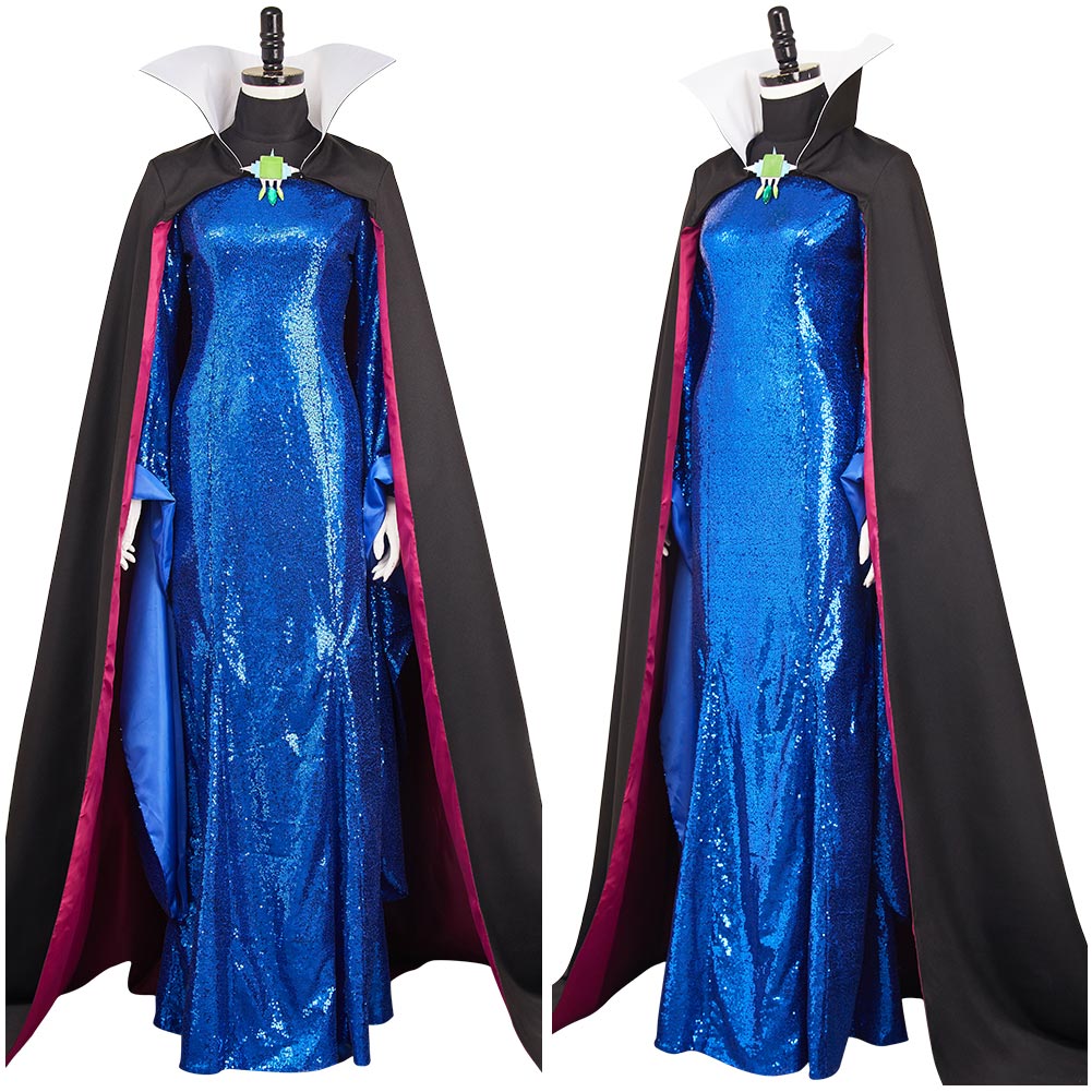 Adulte Blanche Neige(2025) La Reine Méchante Tenue Bleue Cosplay Costume