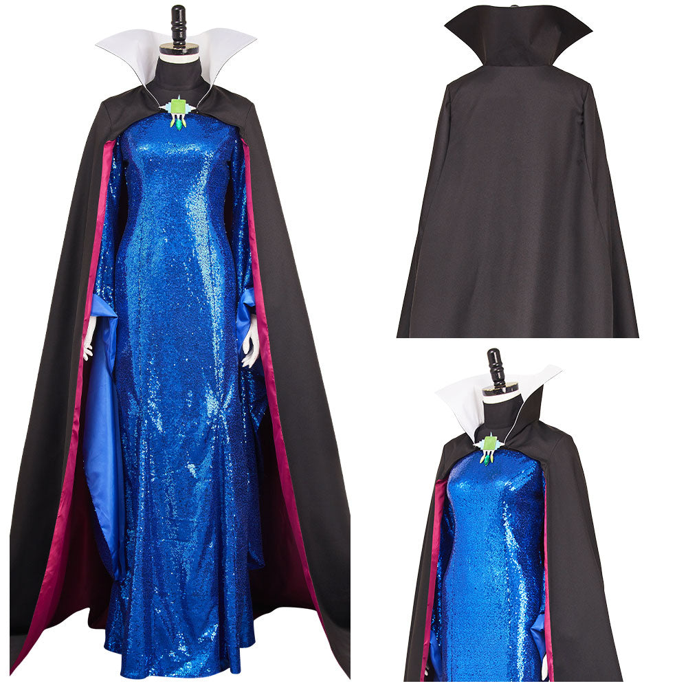 Adulte Blanche Neige(2025) La Reine Méchante Tenue Bleue Cosplay Costume