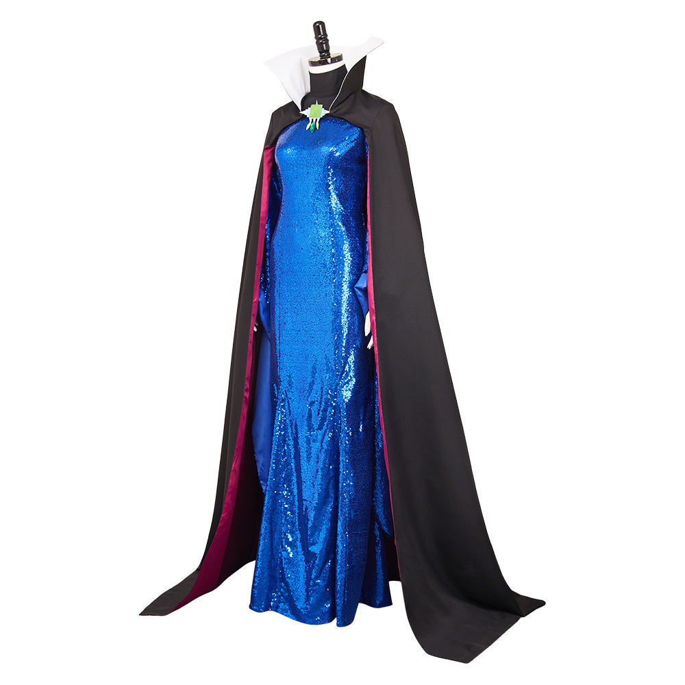 Adulte Blanche Neige(2025) La Reine Méchante Tenue Bleue Cosplay Costume