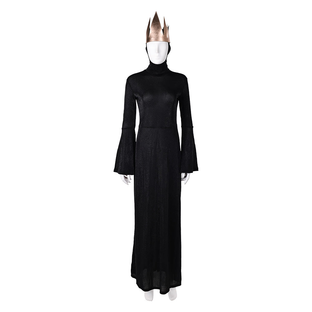 Adulte Blanche Neige(2025) La Reine Méchante Tenue Noire Cosplay Costume Ver.2