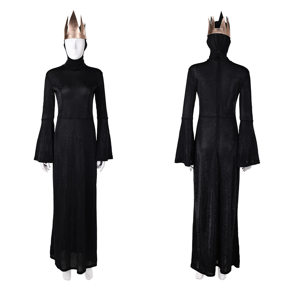 Adulte Blanche Neige(2025) La Reine Méchante Tenue Noire Cosplay Costume Ver.2