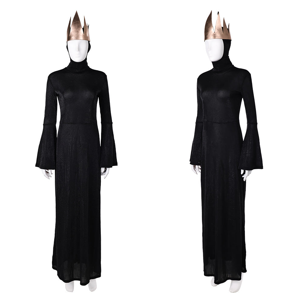Adulte Blanche Neige(2025) La Reine Méchante Tenue Noire Cosplay Costume Ver.2