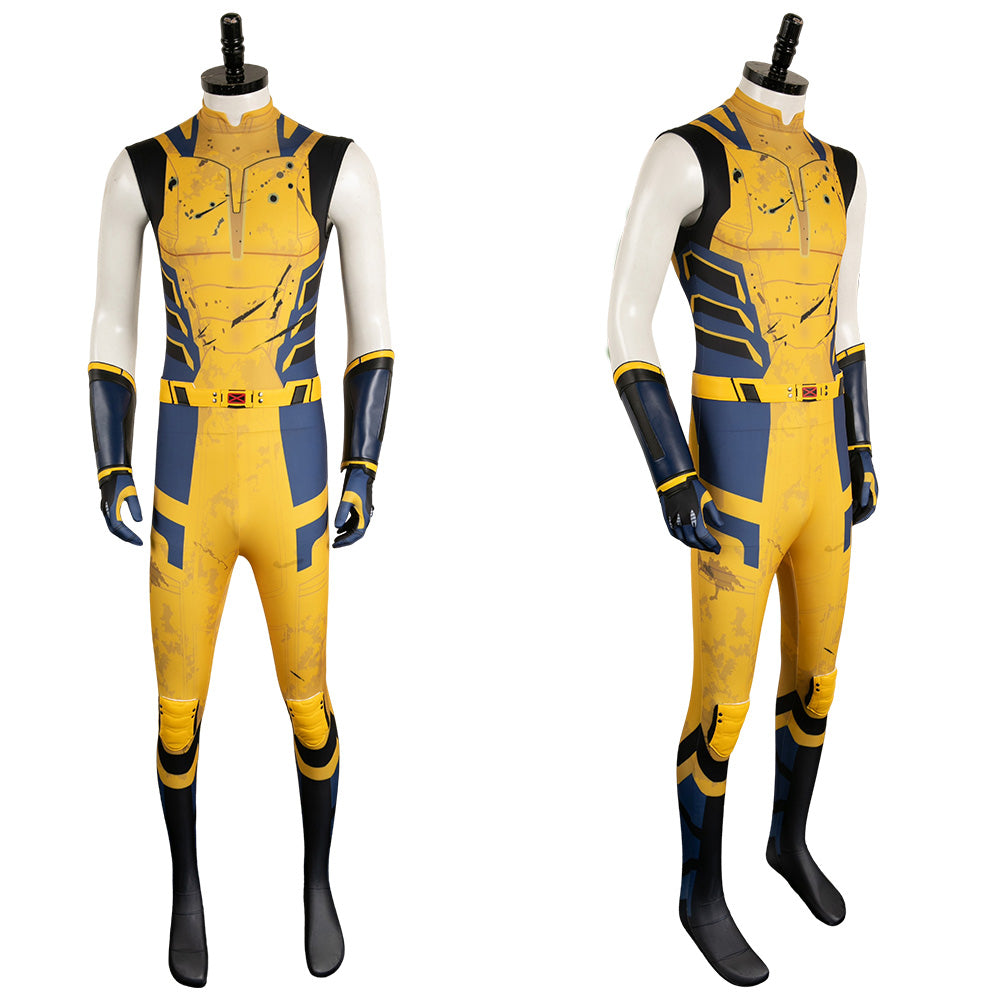 Adulte Deadpool & Wolverine(2024) Wolverine Combinaison Sans Manche Cosplay Costume Ver.2
