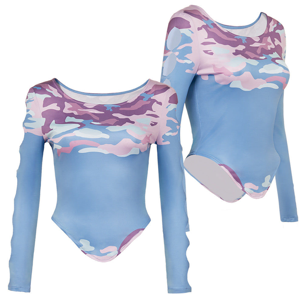 Adulte KPop Demon Hunters(2025) Celine Haut Bleu Cosplay Costume