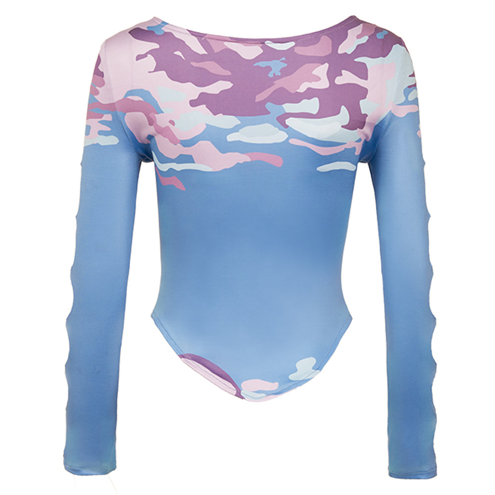 Adulte KPop Demon Hunters(2025) Celine Haut Bleu Cosplay Costume