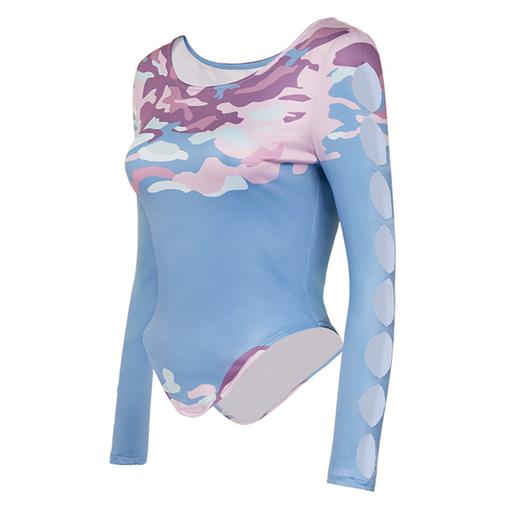 Adulte KPop Demon Hunters(2025) Celine Haut Bleu Cosplay Costume