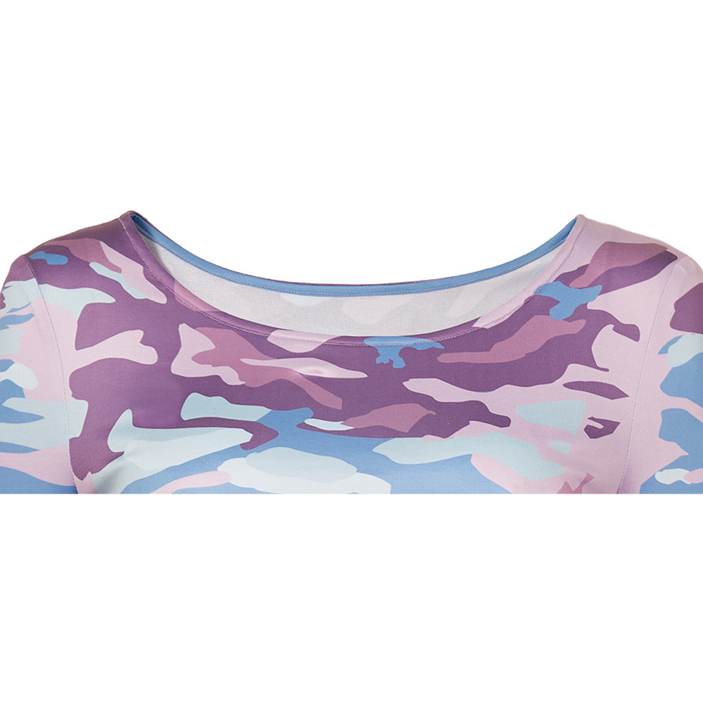 Adulte KPop Demon Hunters(2025) Celine Haut Bleu Cosplay Costume