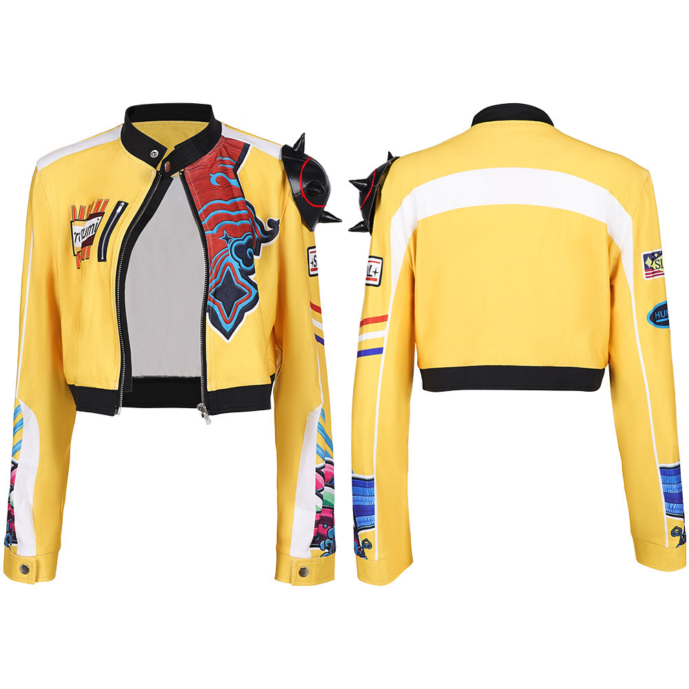 Adulte KPop Demon Hunters(2025) Huntrix Rumi Veste Jaune Cosplay Costume Ver.2