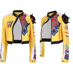 Adulte KPop Demon Hunters(2025) Huntrix Rumi Veste Jaune Cosplay Costume Ver.2