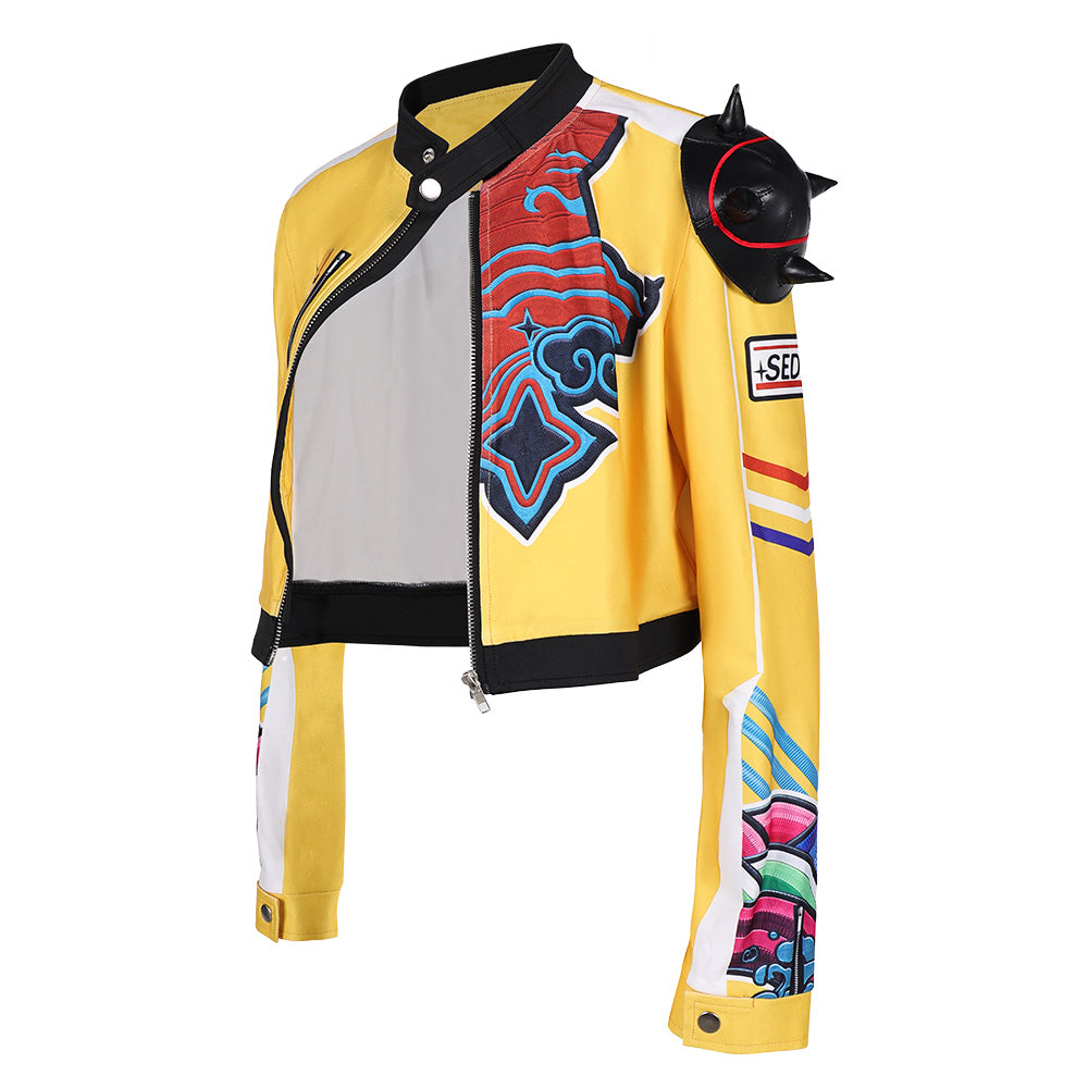 Adulte KPop Demon Hunters(2025) Huntrix Rumi Veste Jaune Cosplay Costume Ver.2