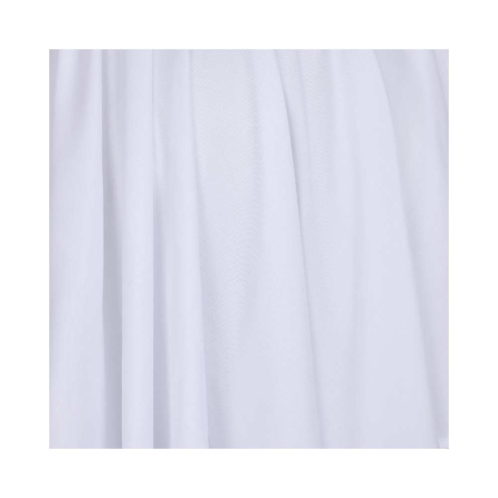 Adulte Princess Leia Robe Courte Blanche Cosplay Costume Design Original