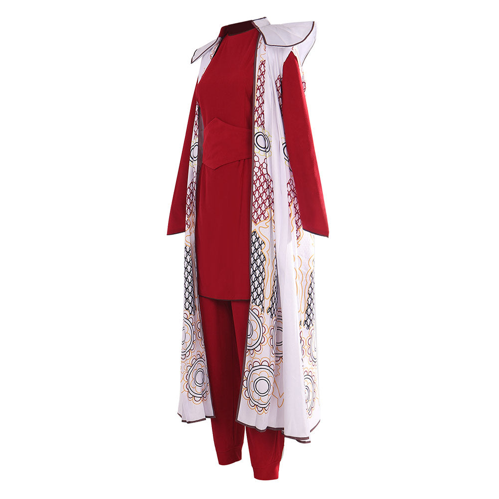 Adulte Princess Leia Tenue Rouge Cosplay Costume