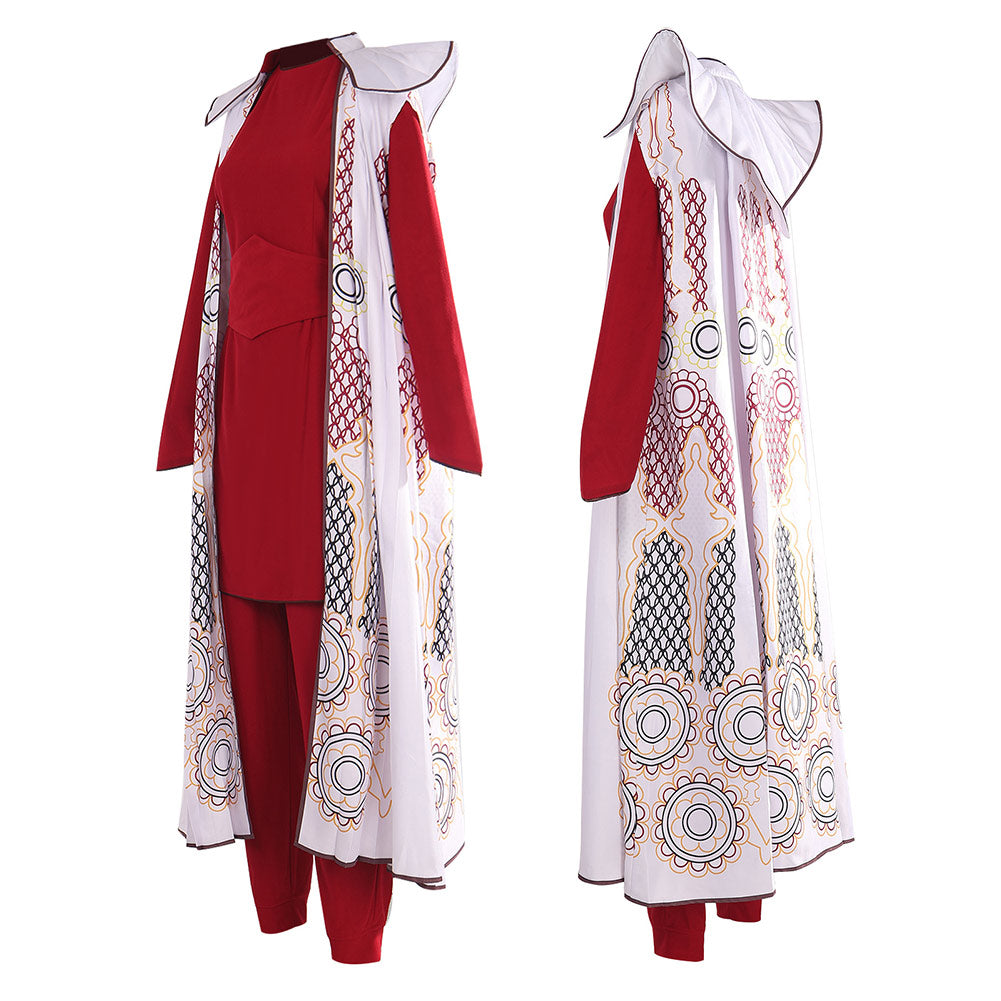 Adulte Princess Leia Tenue Rouge Cosplay Costume