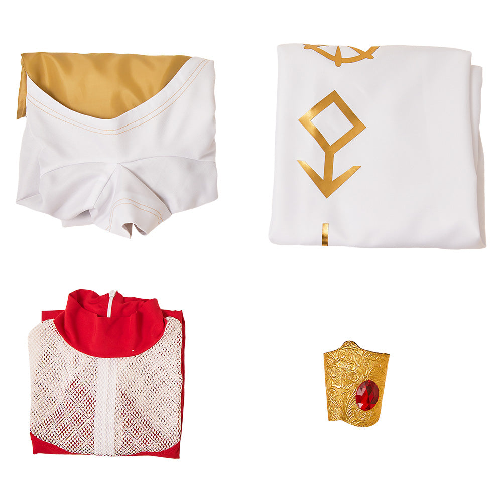 Adulte Zombies 4(2025) Nova Tenue à Pantalons Rouge et Blanc Cosplay Costume