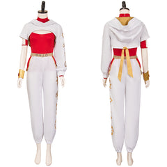 Adulte Zombies 4(2025) Nova Tenue à Pantalons Rouge et Blanc Cosplay Costume