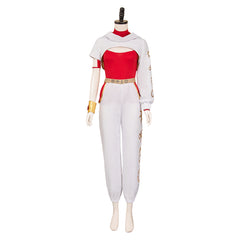 Adulte Zombies 4(2025) Nova Tenue à Pantalons Rouge et Blanc Cosplay Costume