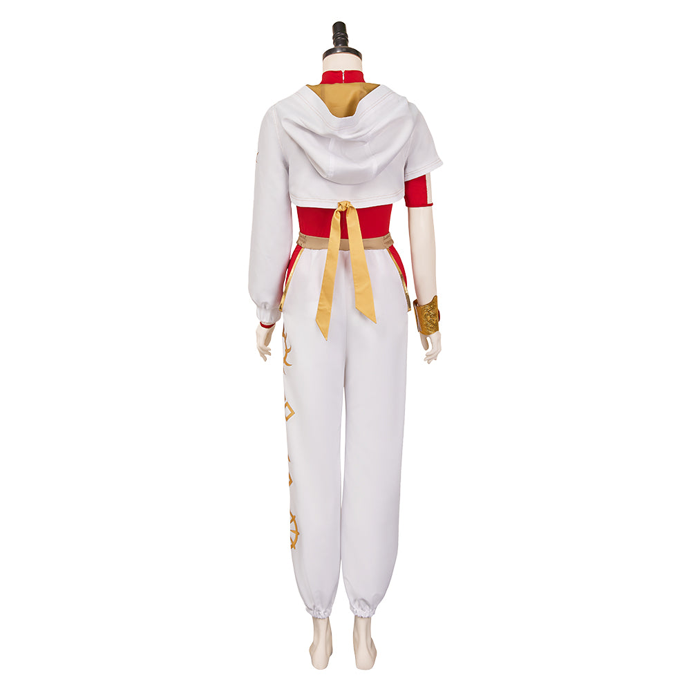Adulte Zombies 4(2025) Nova Tenue à Pantalons Rouge et Blanc Cosplay Costume