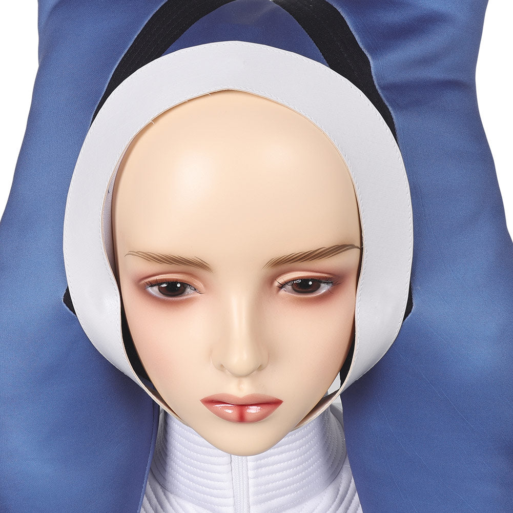 Ahsoka Blanc et Bleu Capuchon Cosplay Capuchon