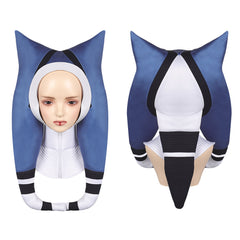 Ahsoka Blanc et Bleu Capuchon Cosplay Capuchon