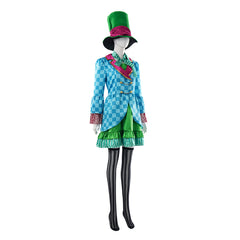 Alice in Wonderland Alice Robe Bleue et Chapeau Cosplay Costume