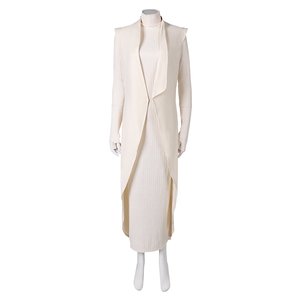 Andor Saison 2(2025) Mon Mothma Tenue Blanche Cosplay Costume