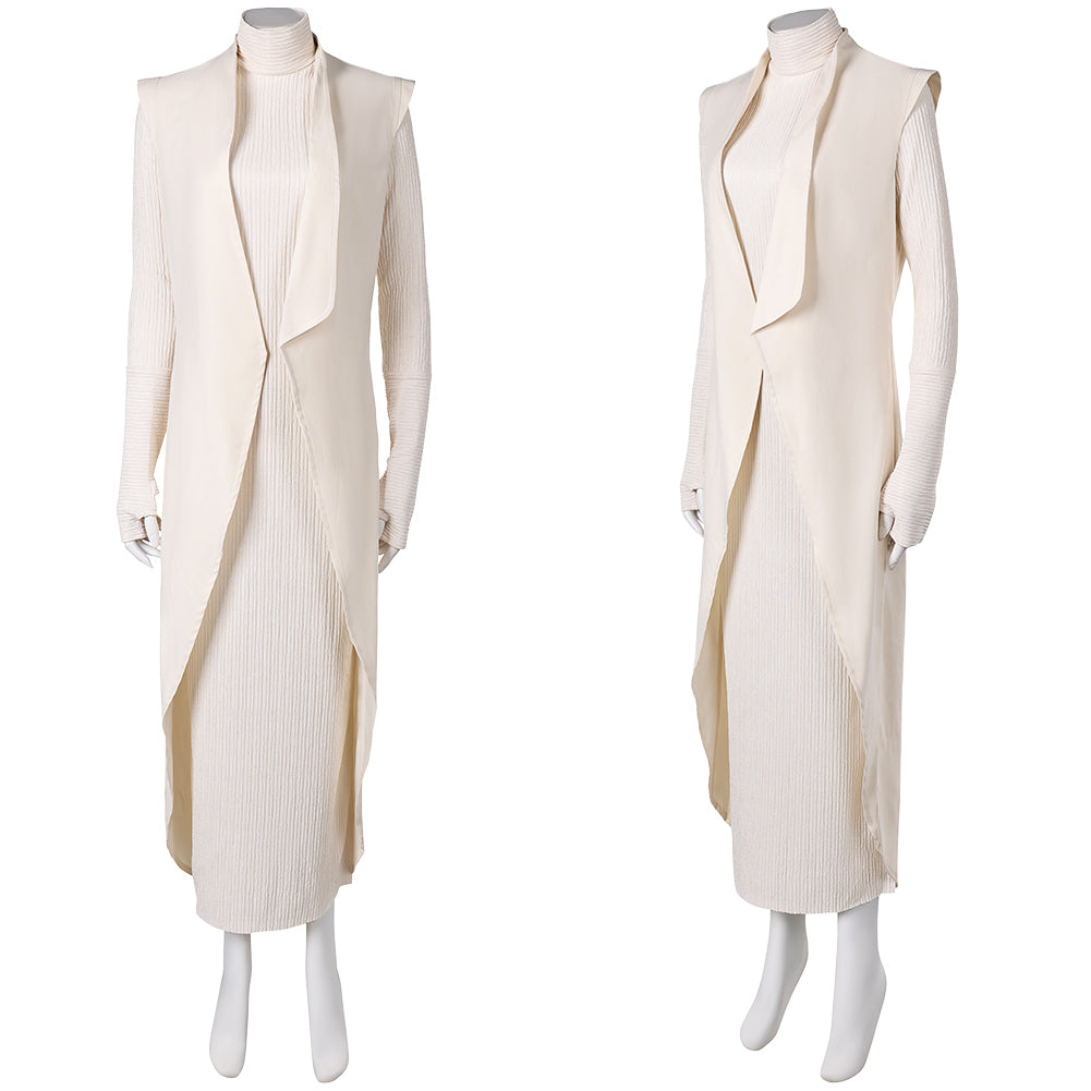 Andor Saison 2(2025) Mon Mothma Tenue Blanche Cosplay Costume