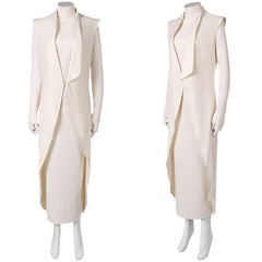 Andor Saison 2(2025) Mon Mothma Tenue Blanche Cosplay Costume
