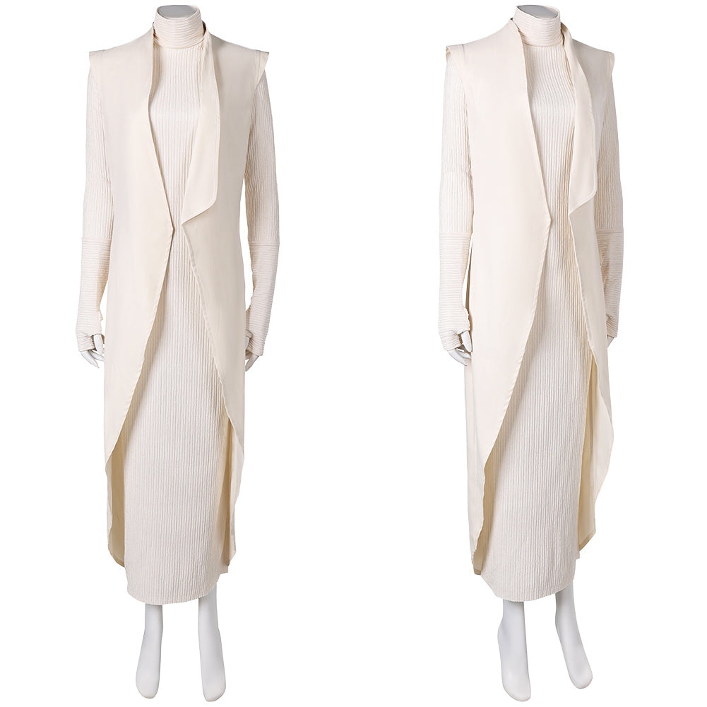Andor Saison 2(2025) Mon Mothma Tenue Blanche Cosplay Costume