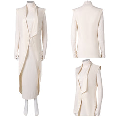 Andor Saison 2(2025) Mon Mothma Tenue Blanche Cosplay Costume