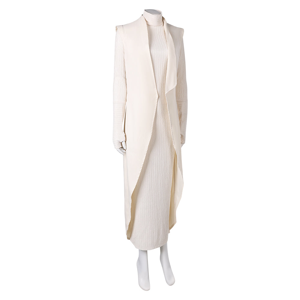 Andor Saison 2(2025) Mon Mothma Tenue Blanche Cosplay Costume