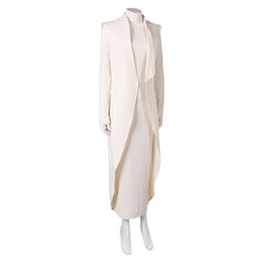 Andor Saison 2(2025) Mon Mothma Tenue Blanche Cosplay Costume
