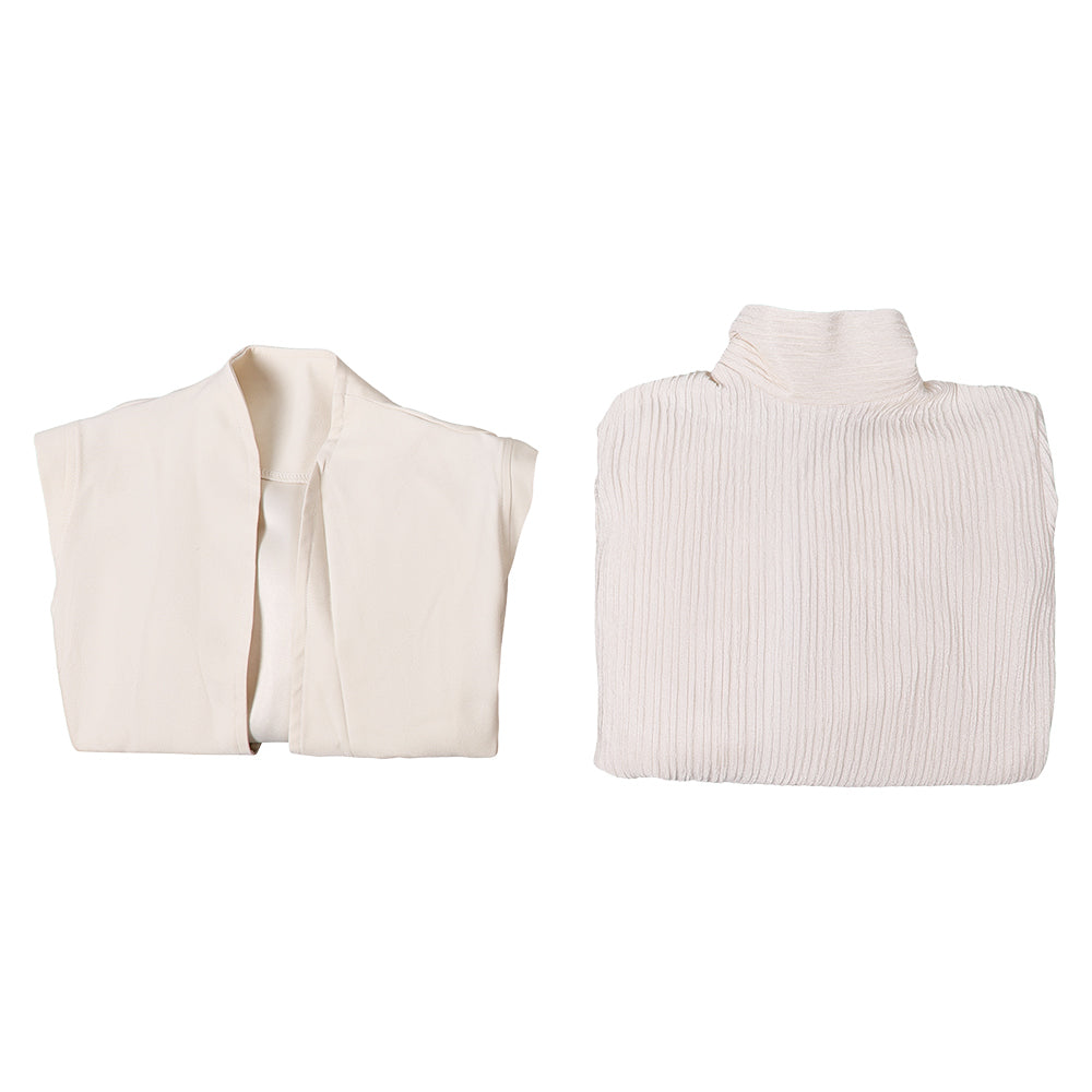 Andor Saison 2(2025) Mon Mothma Tenue Blanche Cosplay Costume