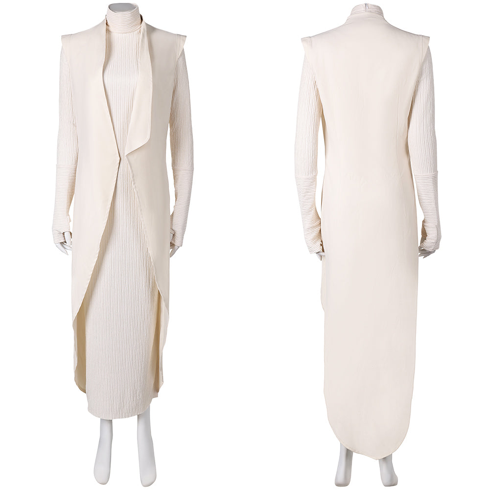 Andor Saison 2(2025) Mon Mothma Tenue Blanche Cosplay Costume