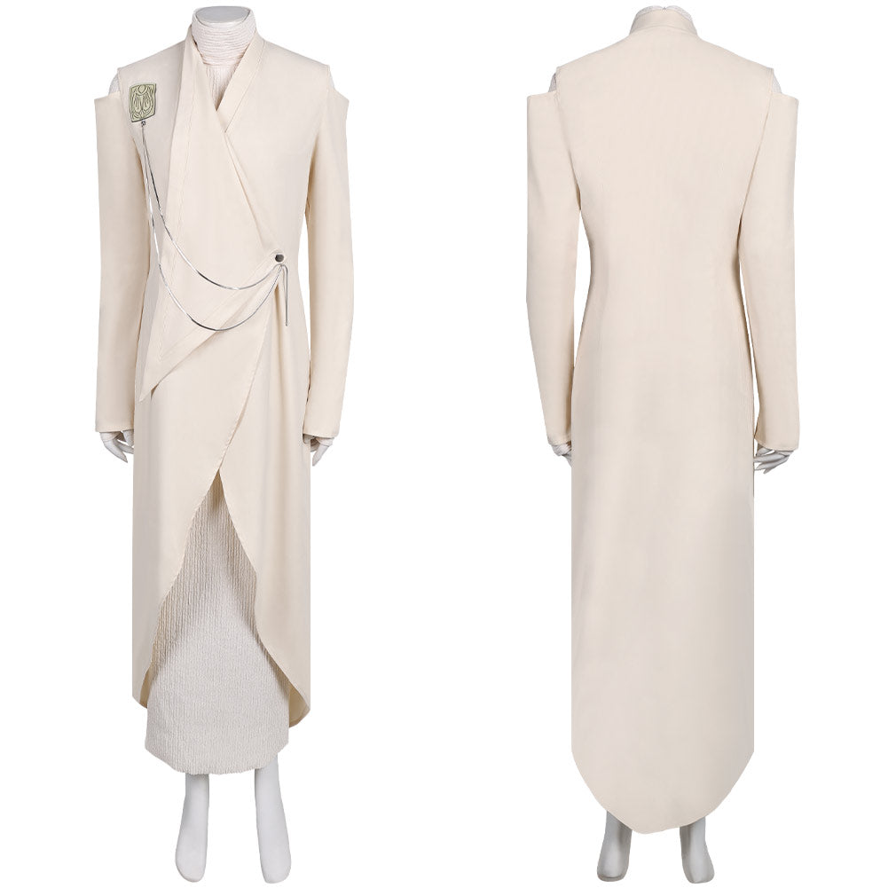 Andor Saison 2(2025) Mon Mothma Tenue Blanche Cosplay Costume Ver.2