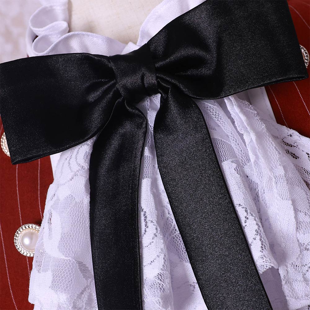 Anime Black Butler Earl Ciel Phantomhive Tenue Rouge Cosplay Costume