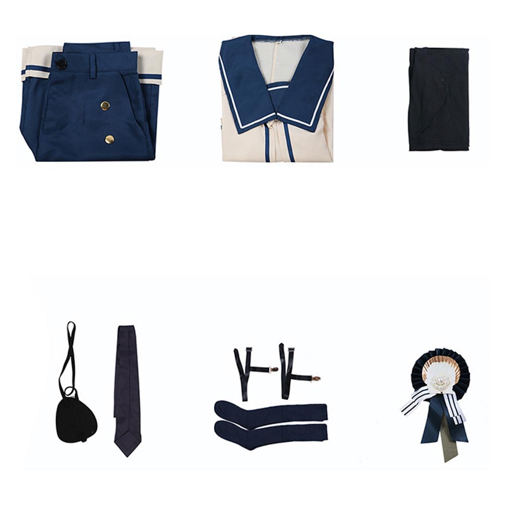 Anime Black Butler: Public School Arc(2024) Ciel Phantomhive Tenue Blanche Cosplay Costume