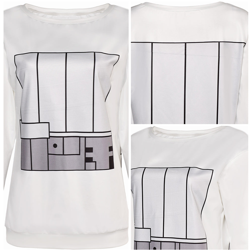 Anime Dandadan(2024) Momo Ayase Sweat-Shirt Blanc Cosplay Costume