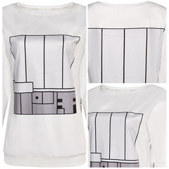 Anime Dandadan(2024) Momo Ayase Sweat-Shirt Blanc Cosplay Costume